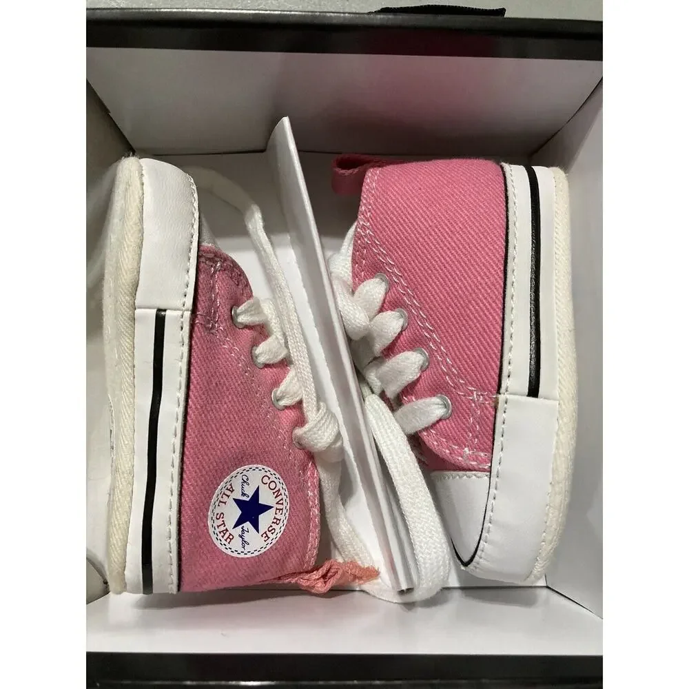 Converse All Star Chuck Taylor Baby‎ Girl Toddler Infant Pink Shoes~size 1 Low
